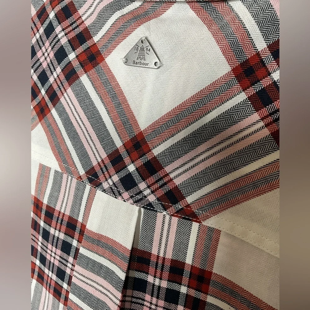 Barbour Bethwin Cloud Check Plaid Button Front Shirt, NWT - Picture 11 of 14